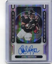 2022 Panini Absolute Signature Standouts Jamal Anderson #SS-JA card