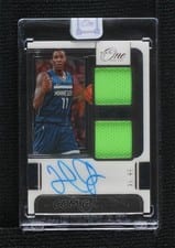 2021-22 Panini One and One Dual Jersey Autographs Jamal Crawford #DJ-JCF card