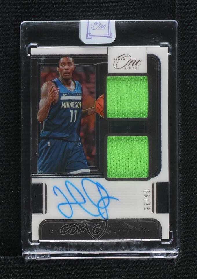 2021-22 Panini One and One Dual Jersey Autographs Jamal Crawford #DJ-JCF card
