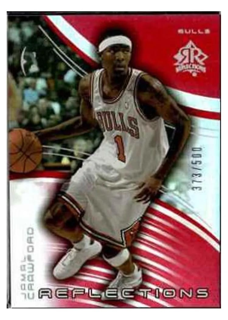 2003 Upper Deck Triple Dimensions Reflections Jamal Crawford Ruby #8 card