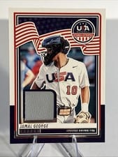 2025 Panini Stars & Stripes USA Materials Jamal George #USA-JG card
