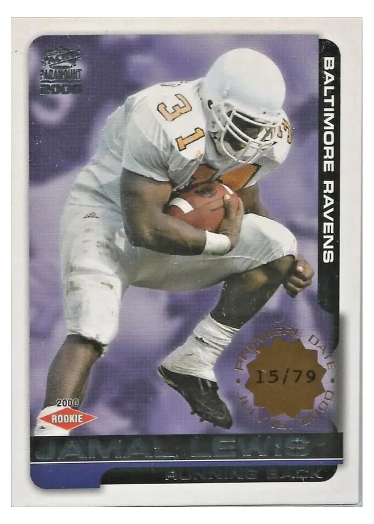 2000 Pacific Paramount Jamal Lewis #19 card