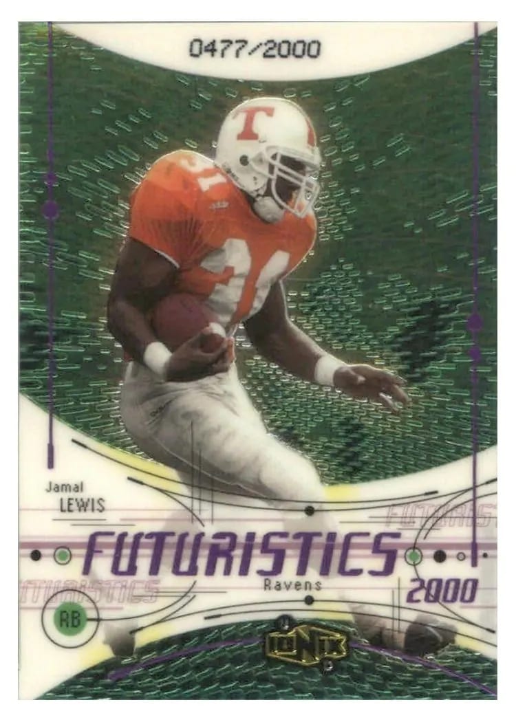 2000 Upper Deck Ionix Jamal Lewis #89 card