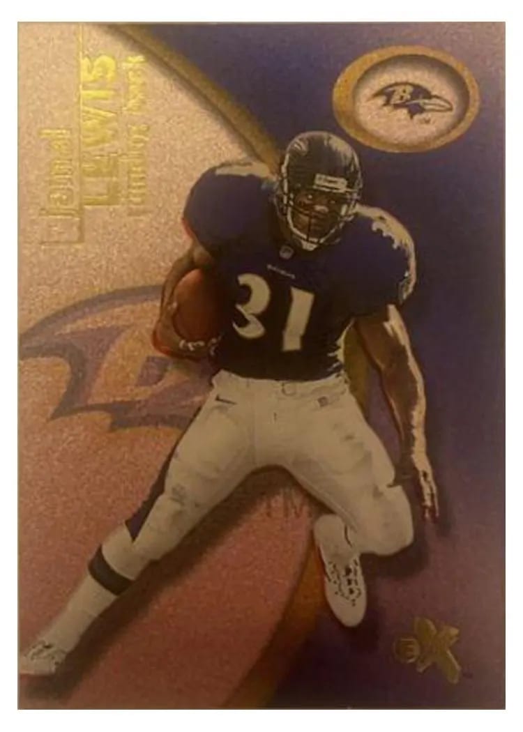 2001 Fleer E X Jamal Lewis Essential Cred. Now #29 card