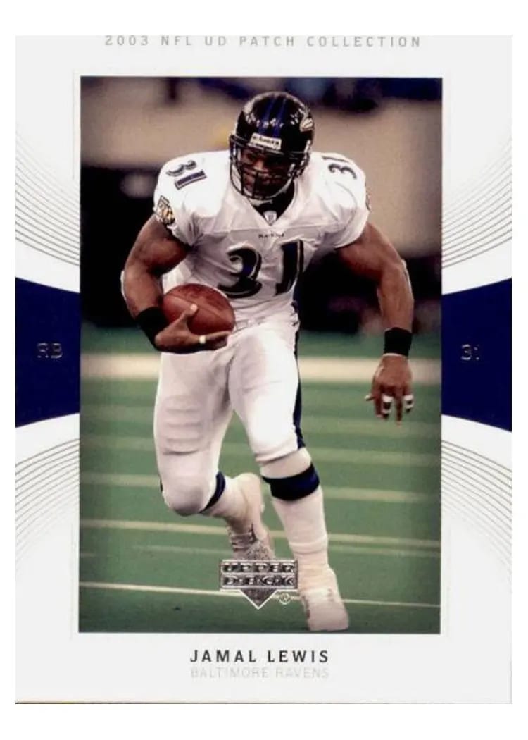 2003 Upper Deck Patch Collection Jamal Lewis #53 card