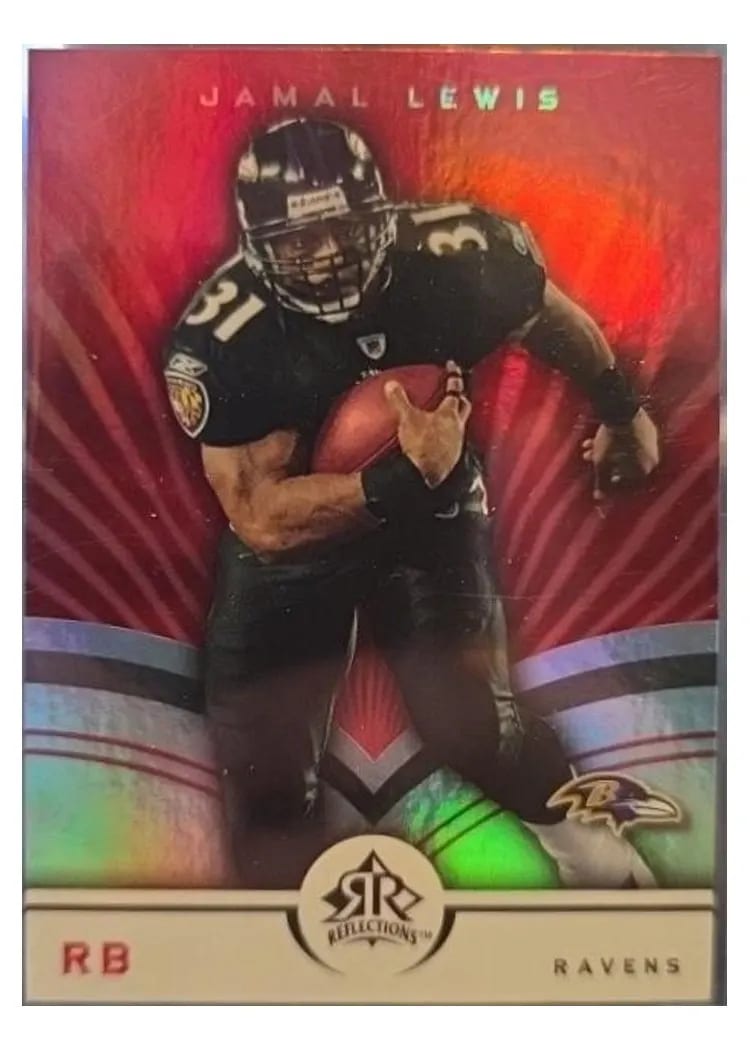 2005 Upper Deck Reflections Jamal Lewis #8 card