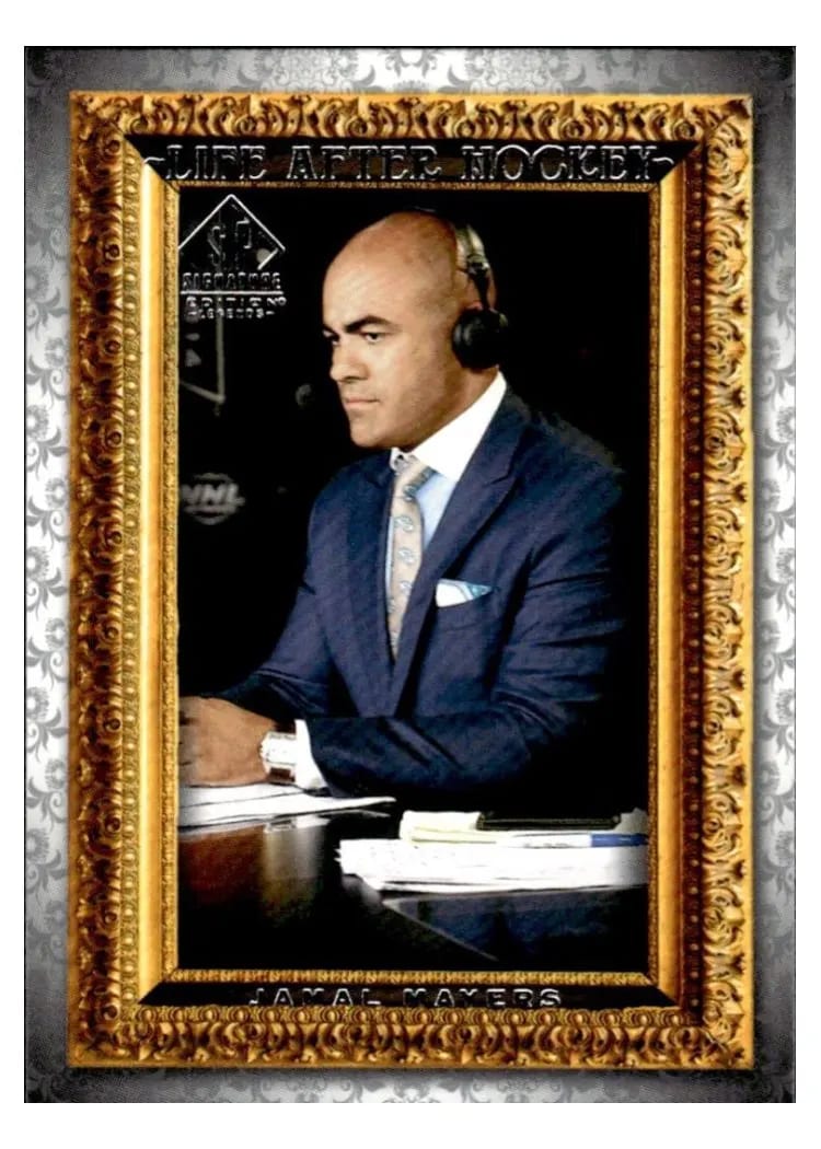 2020-21 SP Signature Edition Legends Life After Hockey Jamal Mayers #LA-1 card