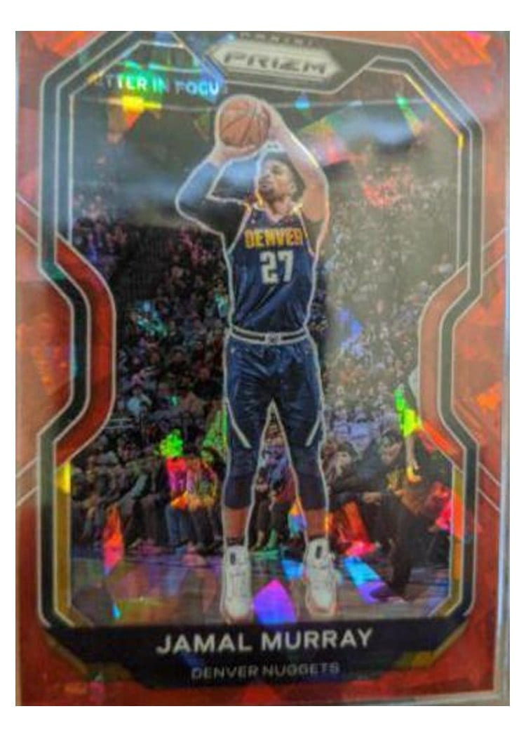 2020-21 Panini Prizm Base Set Jamal Murray Red Ice Prizm #124 card
