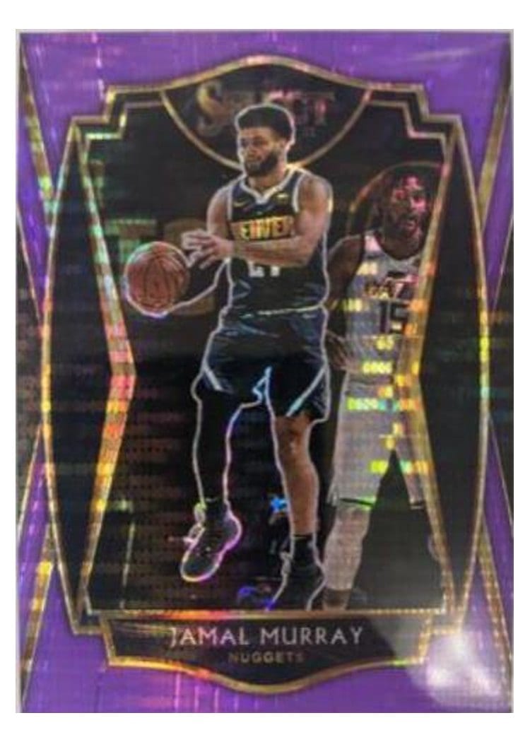 2020-21 Panini Select Base Set Jamal Murray Neon Purple Pulsar #142 card