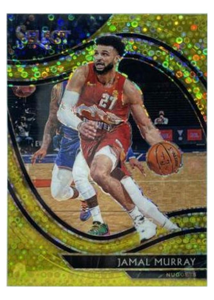 2020-21 Panini Select Base Set Jamal Murray Gold Disco Prizm #260 card