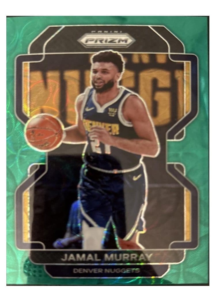 2021-22 Panini Prizm Base Set Jamal Murray Green Choice Prizm #102 card