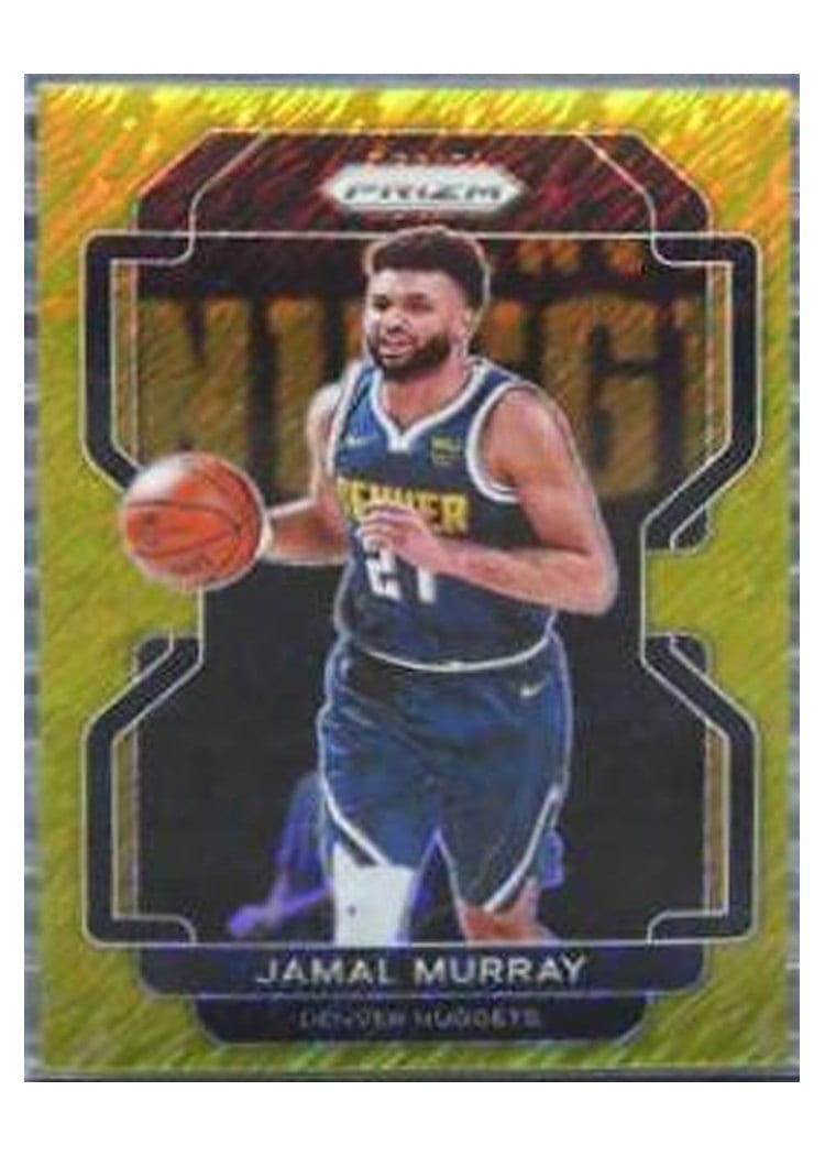 2021-22 Panini Prizm Base Set Jamal Murray Gold Shimmer #102 card