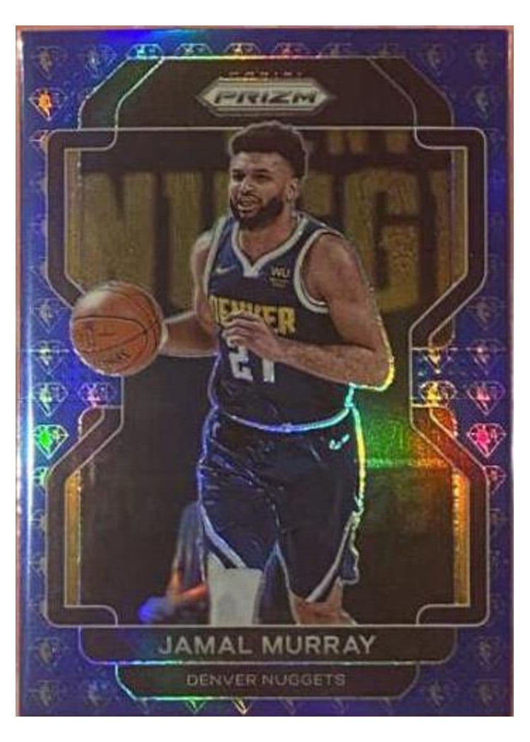 2021-22 Panini Prizm Base Set Jamal Murray #102 card