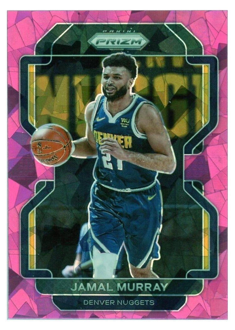 2021-22 Panini Prizm Base Set Jamal Murray Pink Ice Prizm #102 card