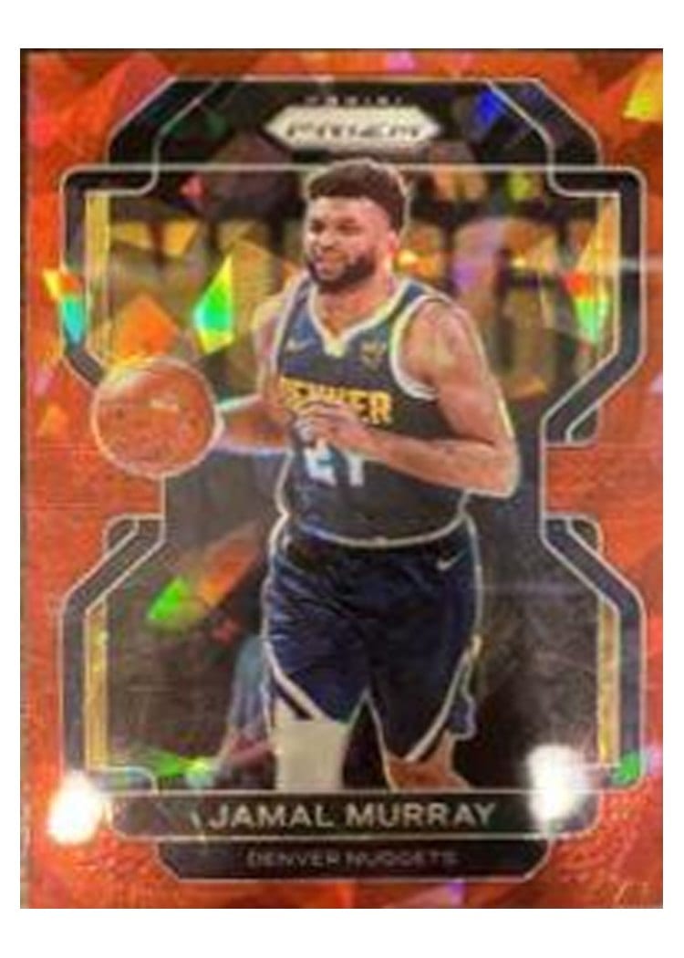 2021-22 Panini Prizm Base Set Jamal Murray Red Ice Prizm #102 card
