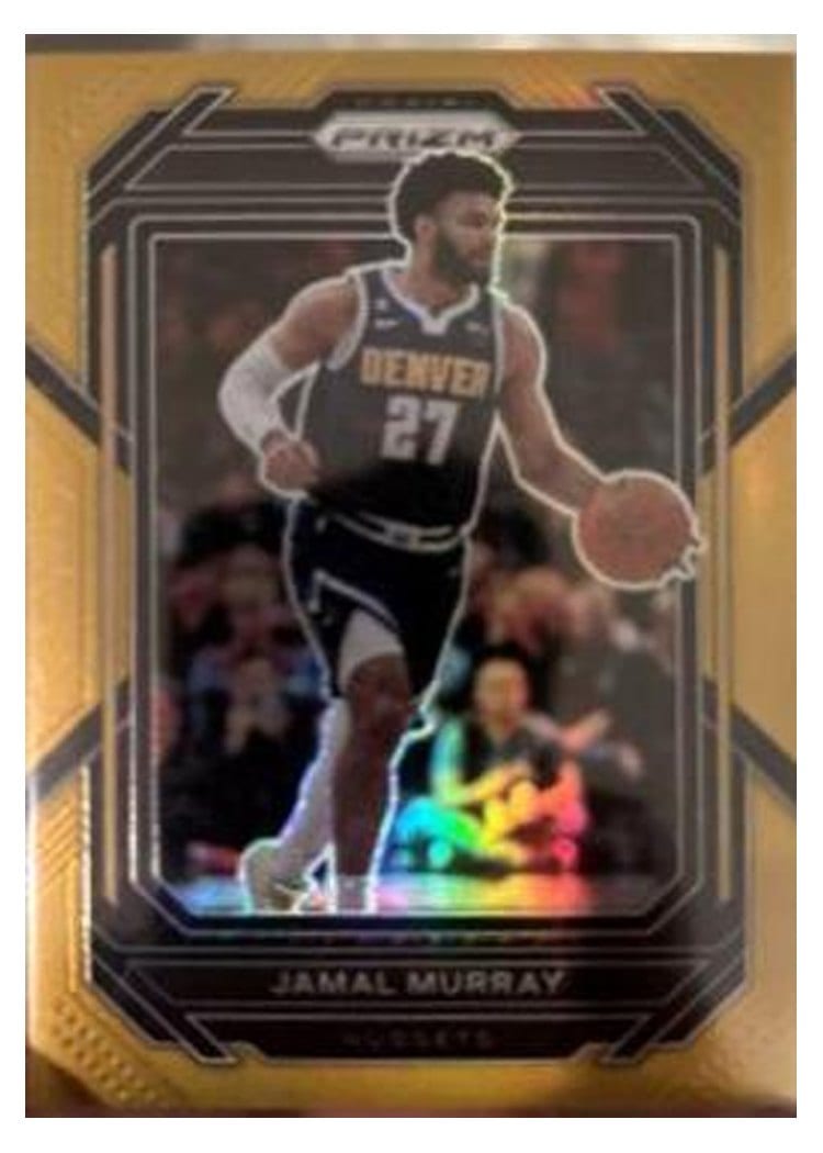 2022-23 Panini Prizm Base Set Jamal Murray Gold Prizm #32 card