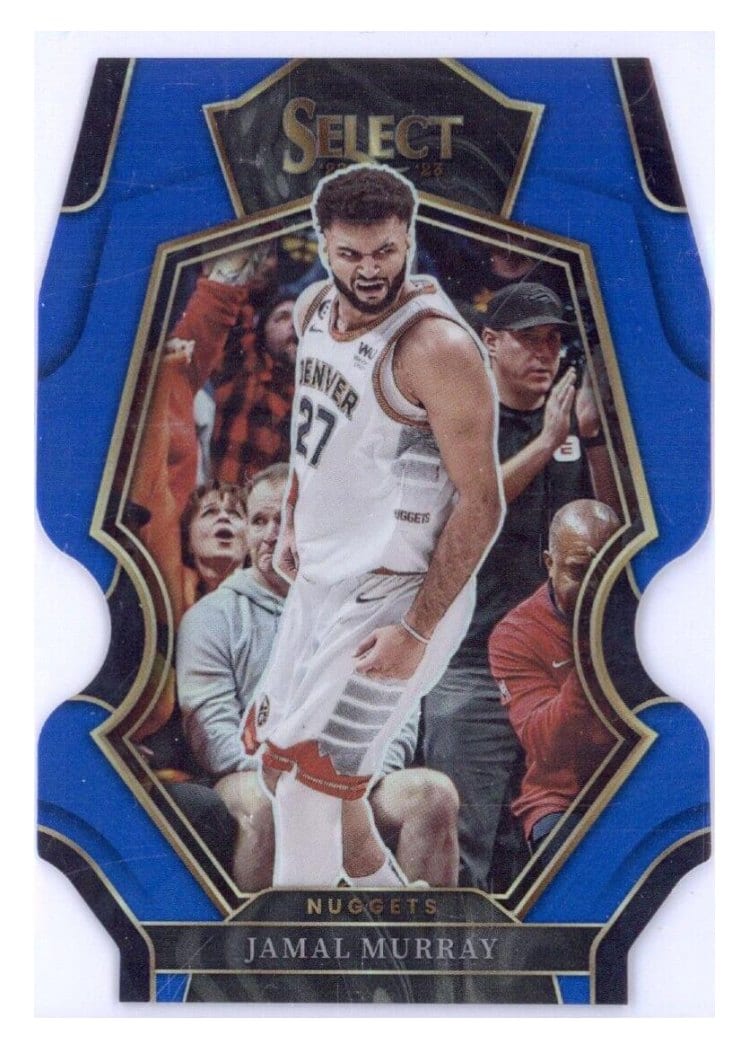 2022-23 Panini Select Base Set Jamal Murray Blue Die Cut Prizm #139 card
