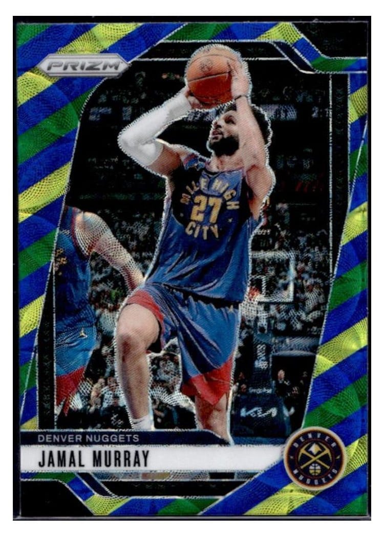 2024-25 Panini Prizm Base Set Jamal Murray Choice Blue Yellow Green #2 card