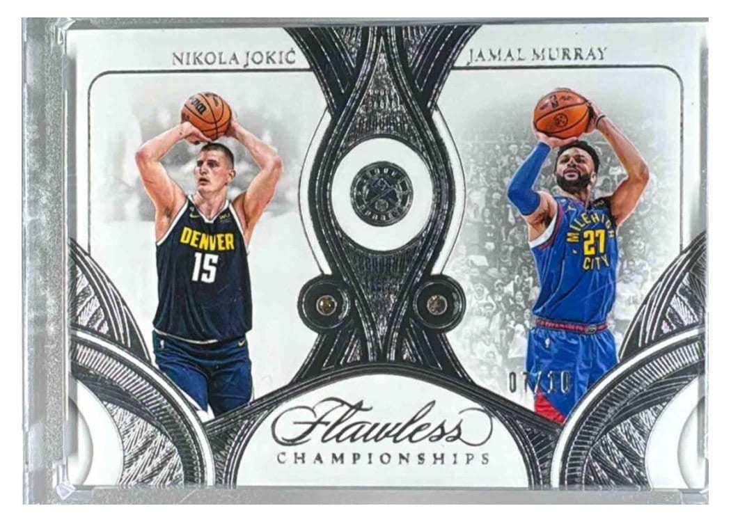 2024-25 Panini Flawless Base Gems Jamal Murray/Nikola Jokic #173 card