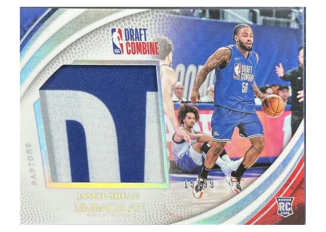 2024-25 Panini Immaculate Collection Draft Combine Memorabilia Set Jamal Shead #39 card