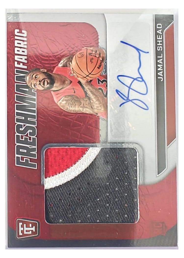 2024-25 Panini Totally Certified Freshman Fabric Signatures Jamal Shead #25 card