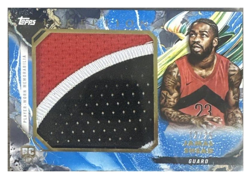 2024-25 Topps Inception Rookie Jumbo Relics Jamal Shead #RJR-JS card
