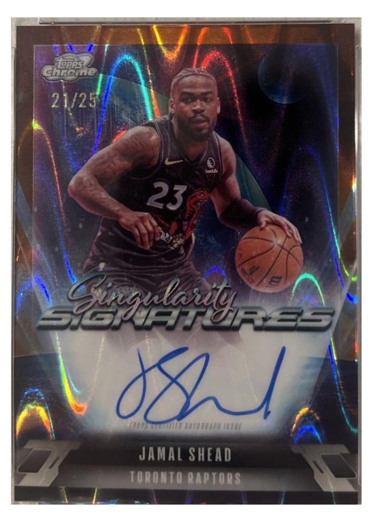 2025-26 Topps Cosmic Chrome Singularity Signatures Jamal Shead #SS-JS card