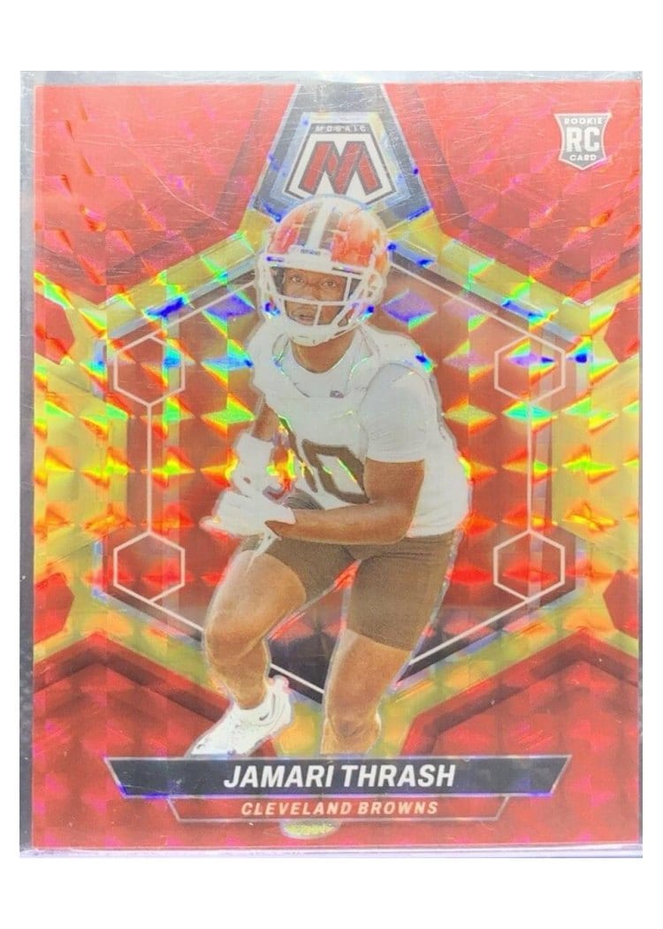 2024 Panini Mosaic Base Set Jamari Thrash Fusion Red Yellow Choice #394 card