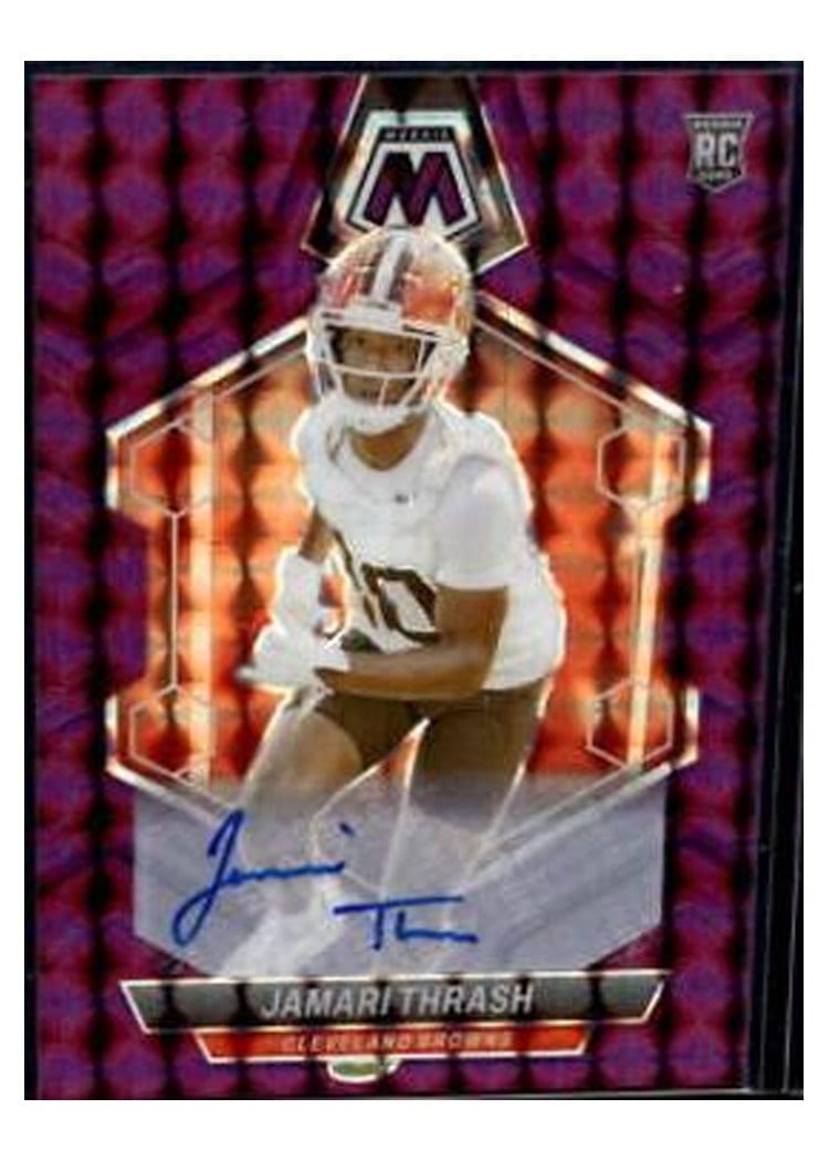 2024 Panini Mosaic Base Set Jamari Thrash Autograph Purple #394 card