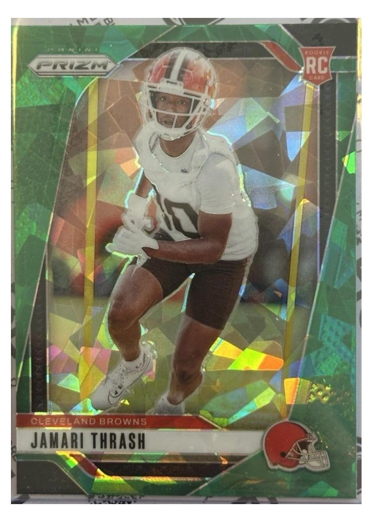 2024 Panini Prizm Base Set Jamari Thrash Green Ice #340 card