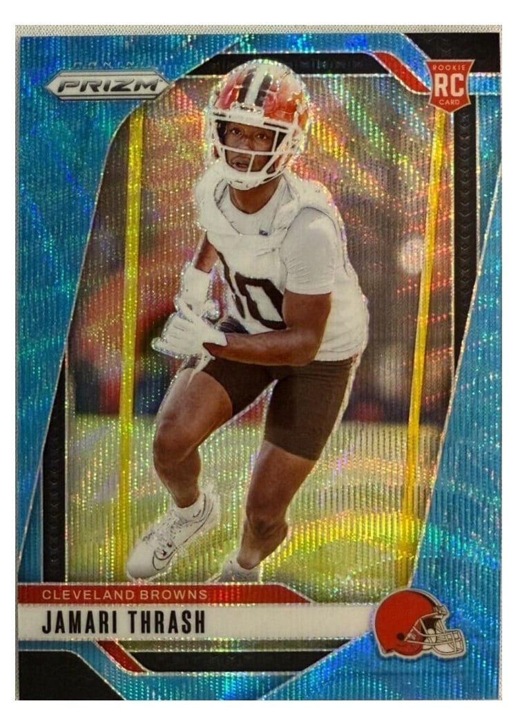 2024 Panini Prizm Base Set Jamari Thrash Blue Wave #340 card
