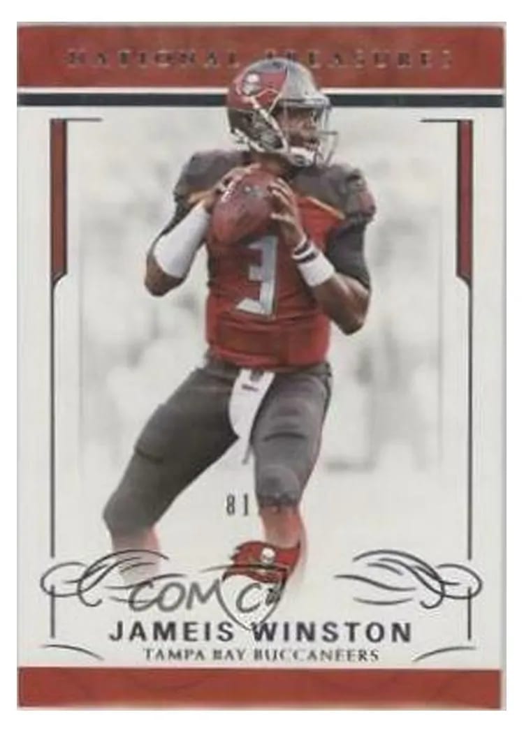 2016 Panini National Treasures Jameis Winston #92 card