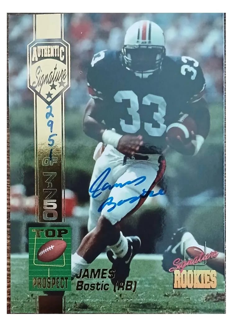 1994 Signature Rookies Autographs James Bostic #7 card