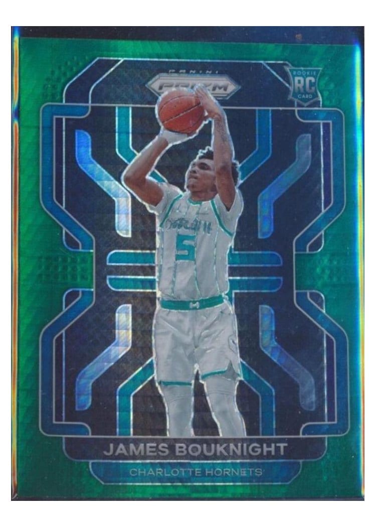 2021-22 Panini Prizm Base Set James Bouknight Green Hyper Prizm #311 card