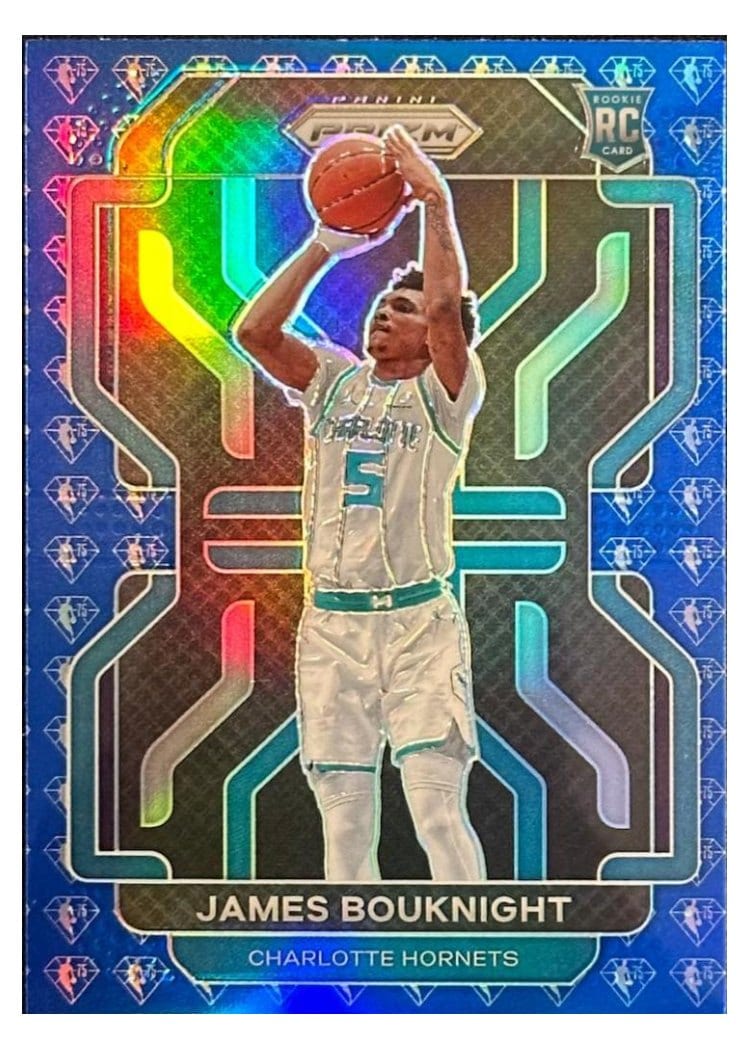 2021-22 Panini Prizm Base Set James Bouknight 75th Anniversary Blue Prizm #311 card