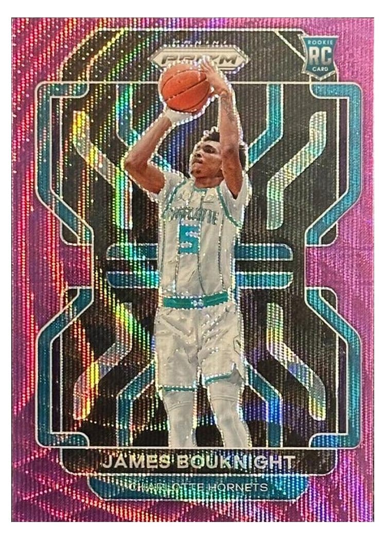 2021-22 Panini Prizm Base Set James Bouknight Purple Wave #311 card