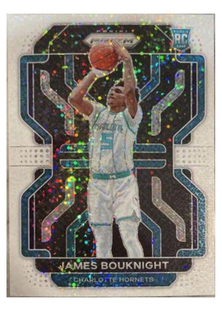 2021-22 Panini Prizm Base Set James Bouknight White Sparkle Prizm #311 card