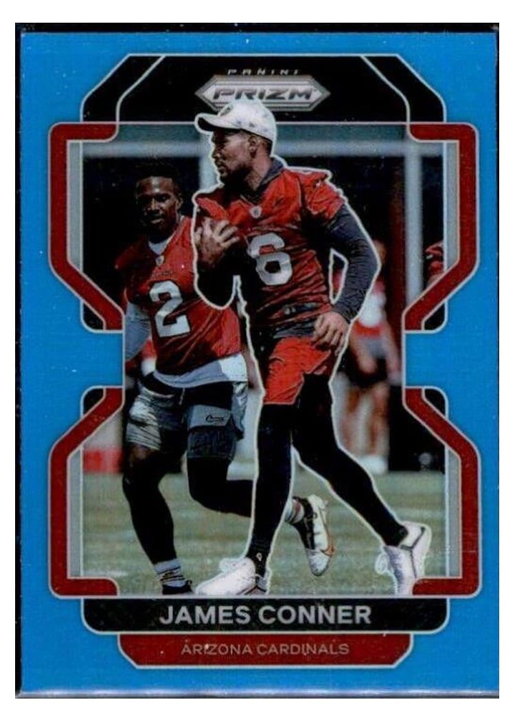 2021 Panini Prizm Base Set James Conner Light Blue Prizm #78 card