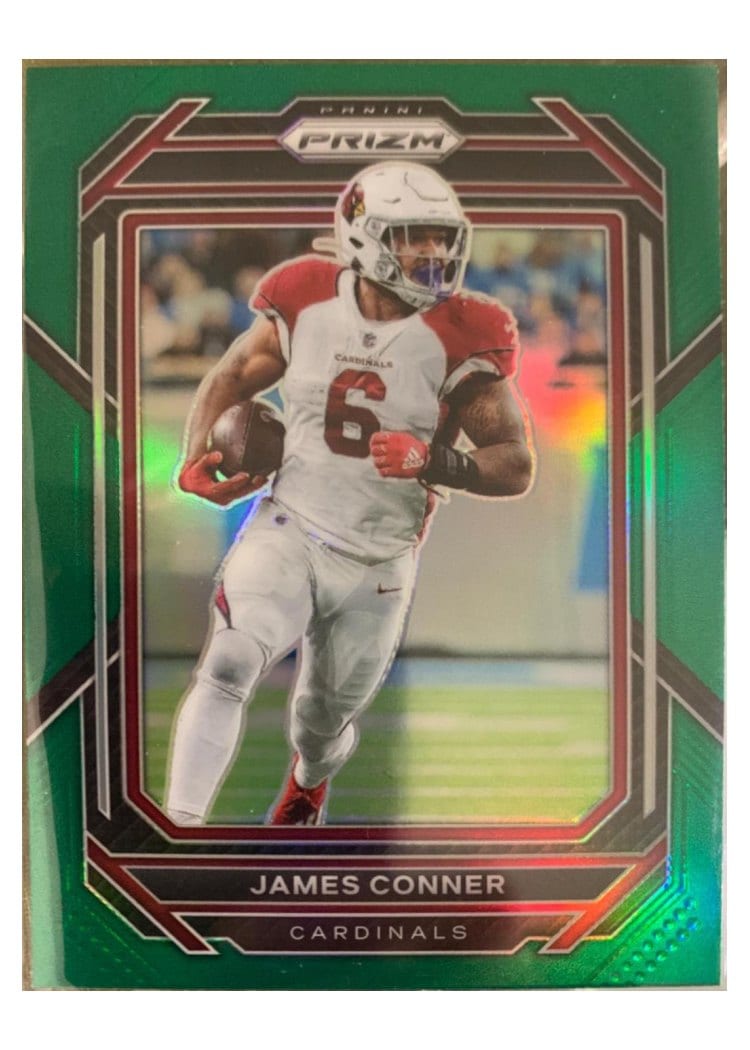2022 Panini Prizm Base Set James Conner Green #2 card