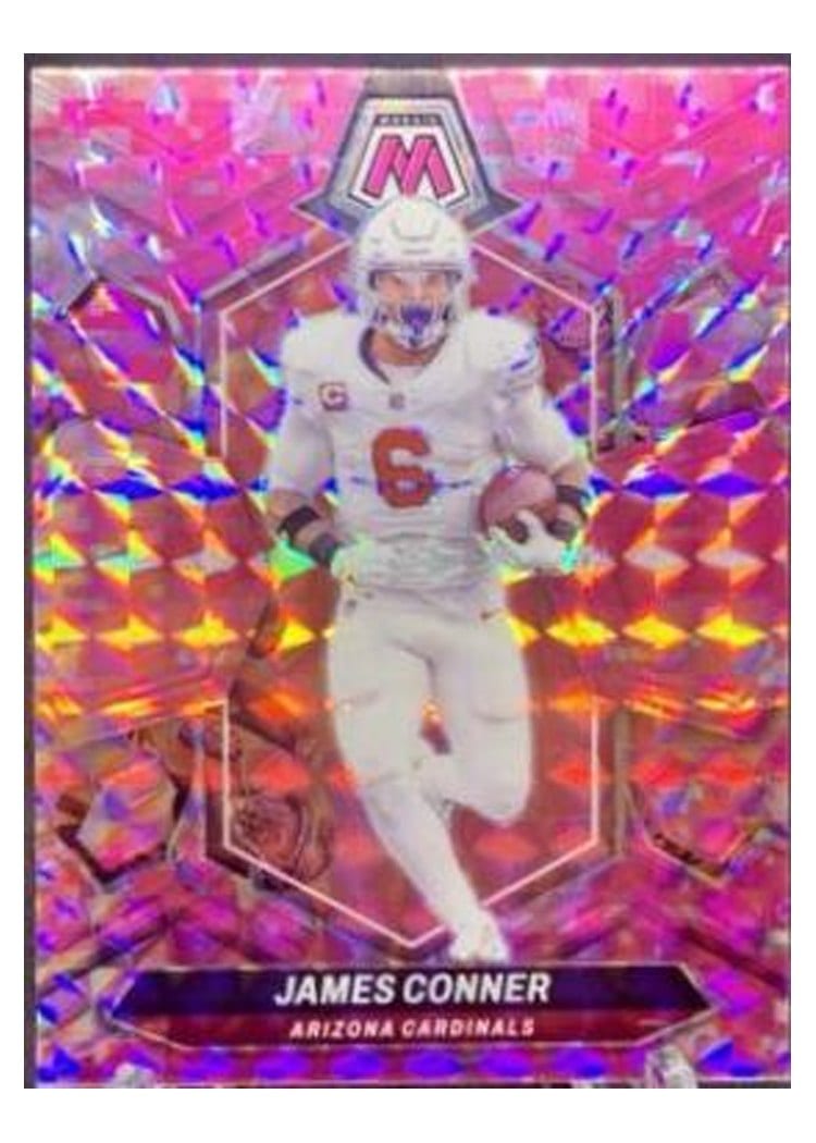 2024 Panini Mosaic Base Set James Conner Camo Pink #2 card
