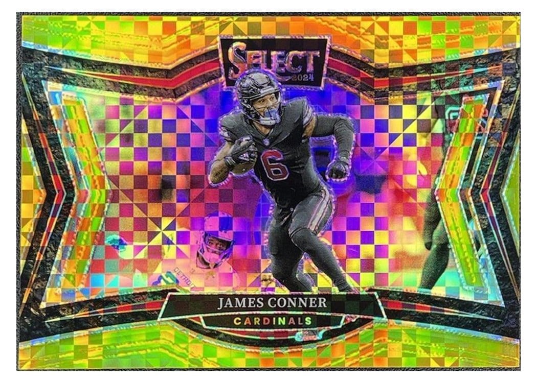 2024 Panini Select Base Set James Conner Gold Prizm #456 card