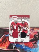 2024 Panini Absolute Team Tandem Materials James Conner / Michael Wilson #TTM-ARI card