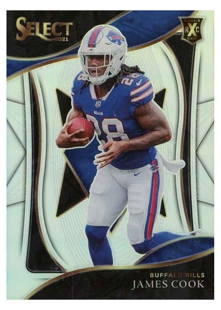 2021 Panini Select Base Set James Cook #408 card