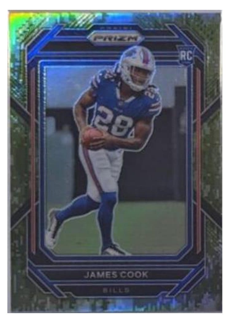 2022 Panini Prizm Base Set James Cook Forest Camo #319 card