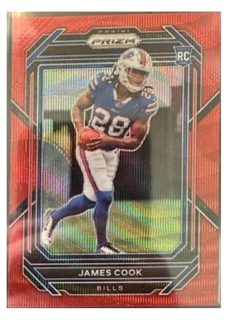 2022 Panini Prizm Base Set James Cook #319 card