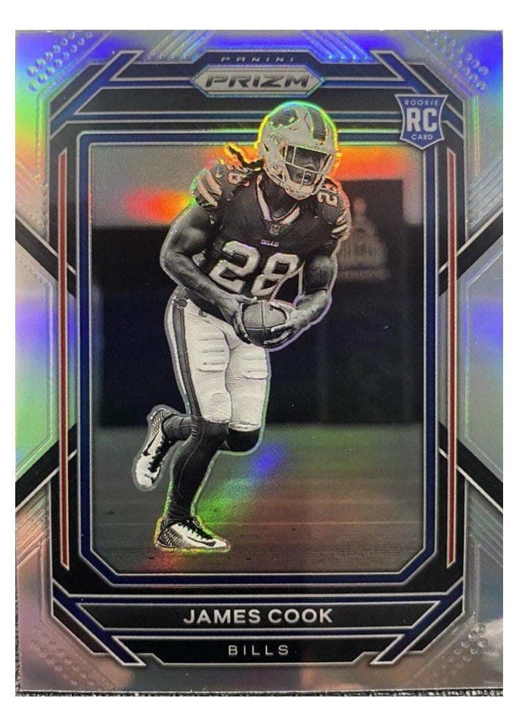 2022 Panini Prizm Base Set James Cook SP Variation Silver #319 card