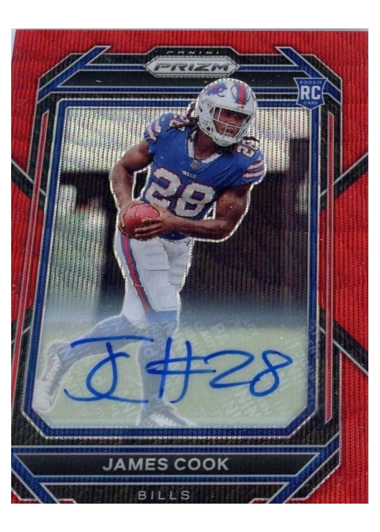 2022 Panini Prizm Base Set James Cook #319 card