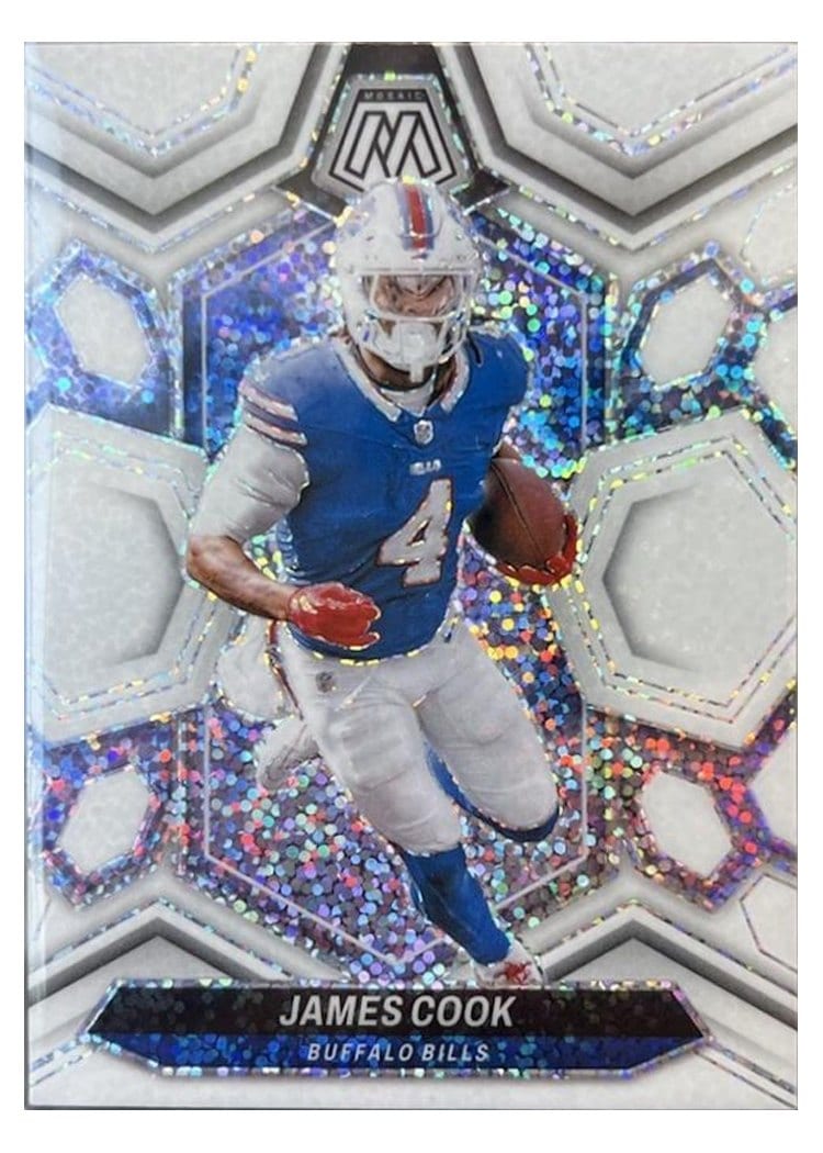 2024 Panini Mosaic Base Set James Cook White Sparkle #23 card