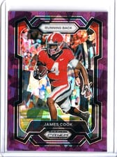 2024 Panini Prizm Draft Picks Base Set James Cook #11 card