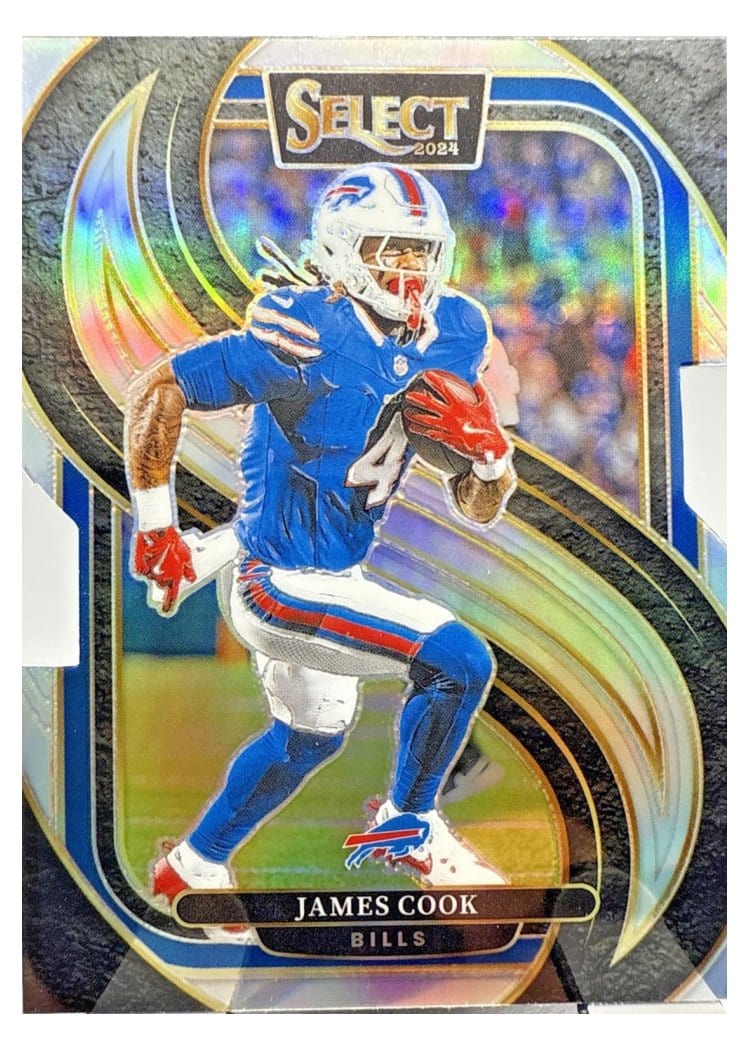 2024 Panini Select Base Set James Cook Silver Prizm Die-Cut #167 card